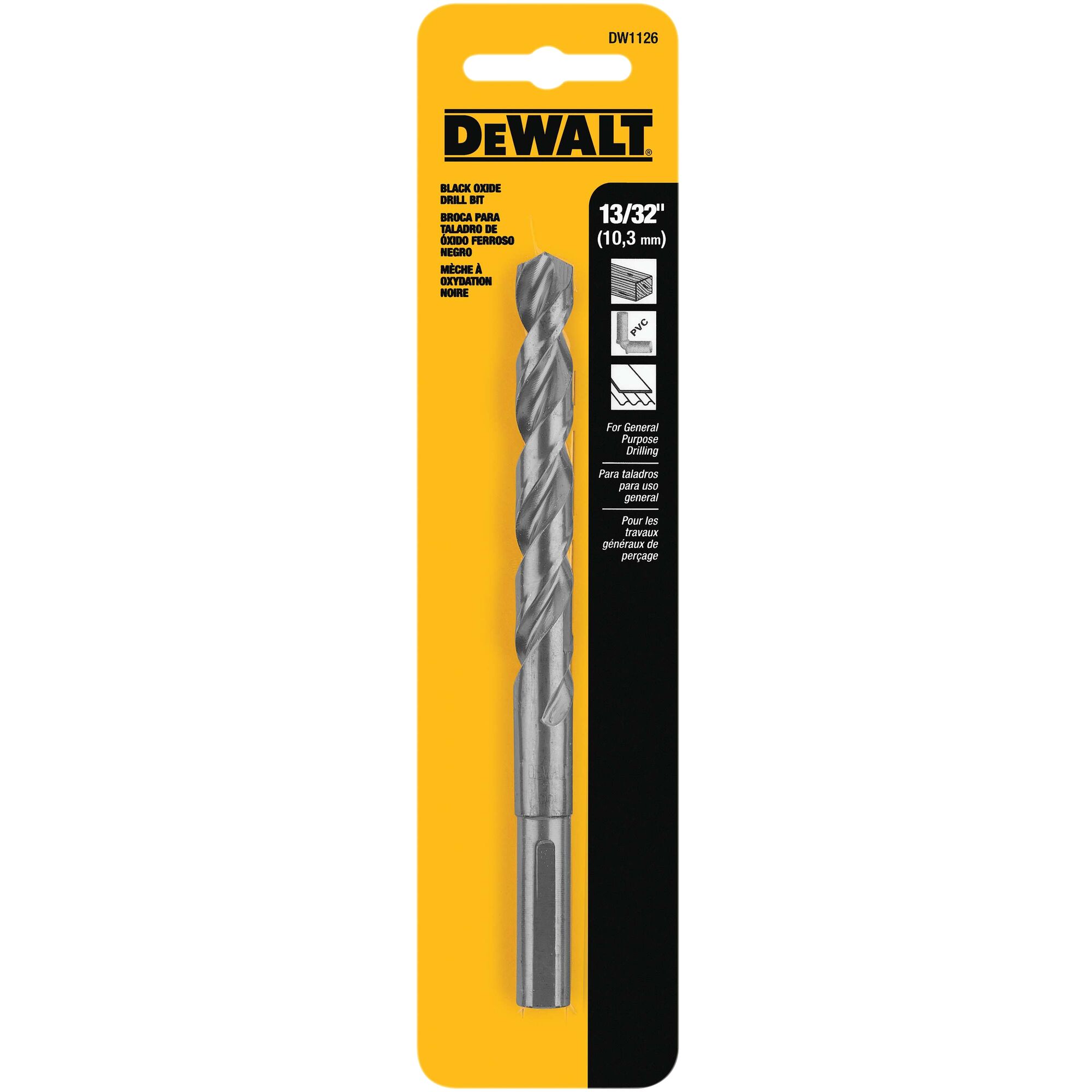 1 16 in Black and Gold Drill Bits DEWALT